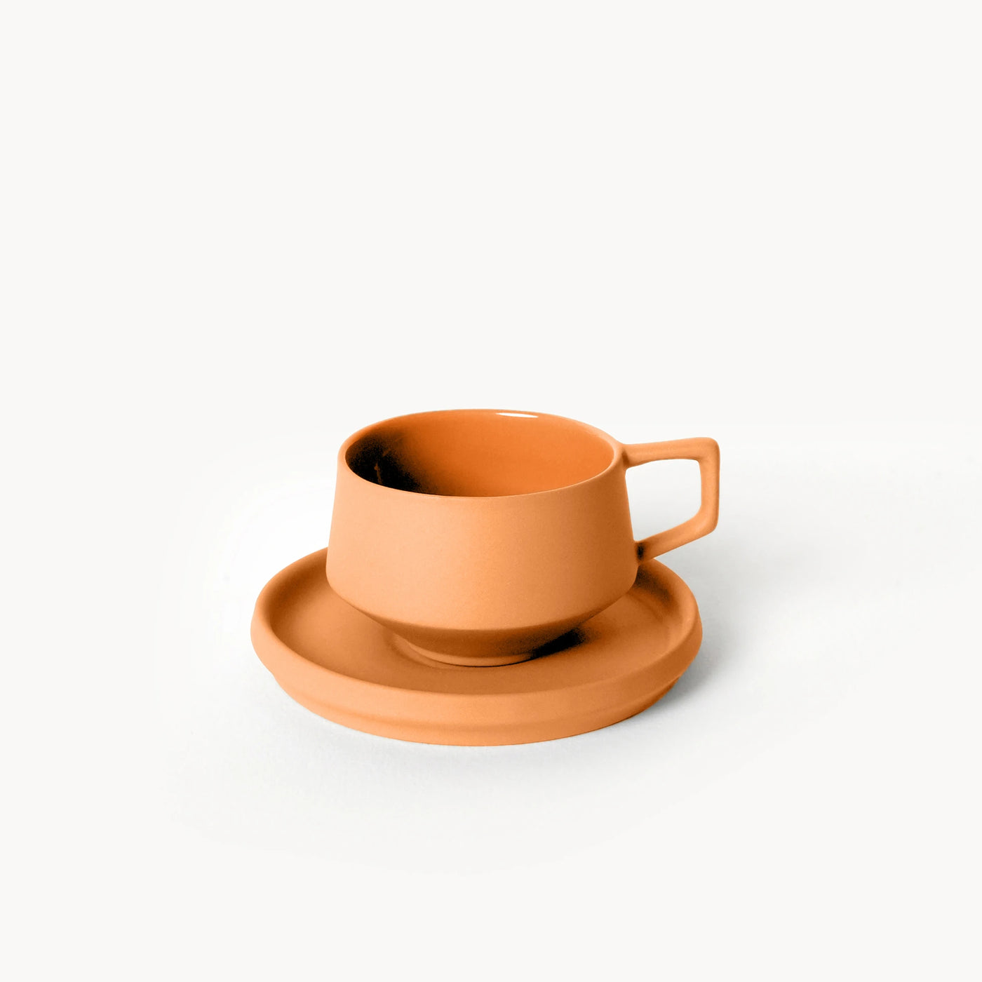 Lumière Orange Türk Kahvesi Fincanı – Limoges Fransız Porseleni, 70 ml - 2