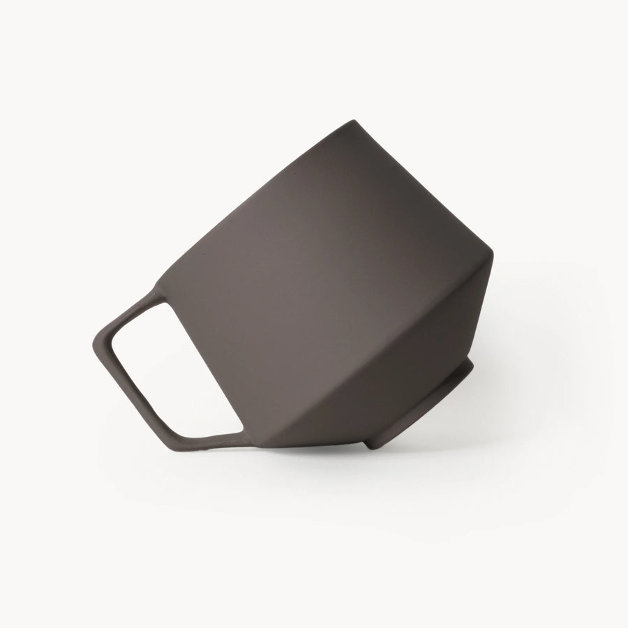 Lumière Dark Brown Kupa – Limoges Fransız Porseleni, 300 ml - 2