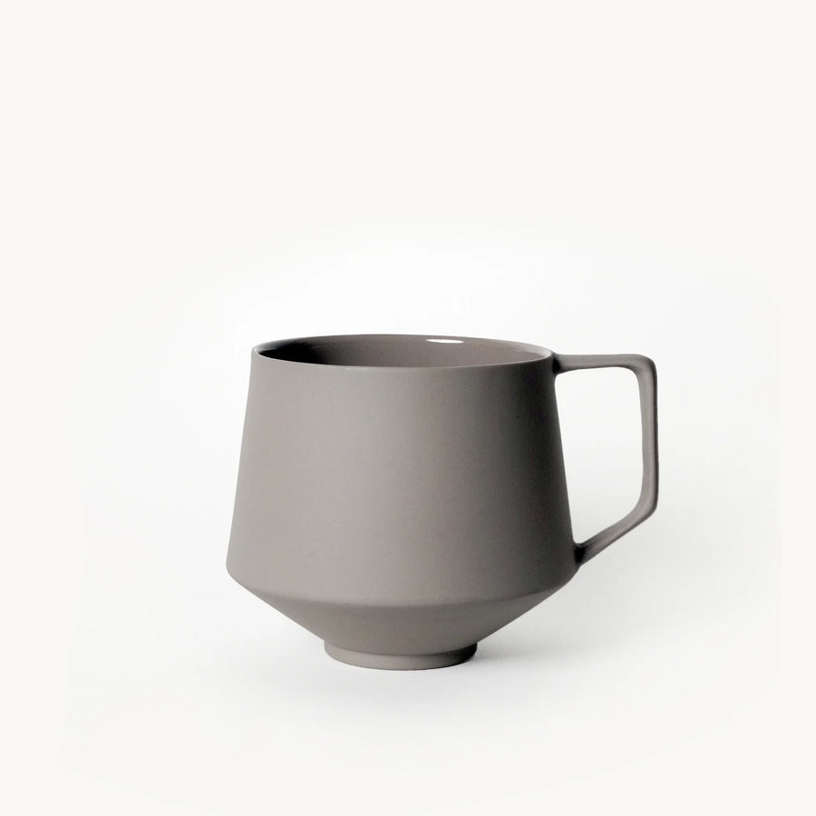 Lumière Grey Kupa Tabaksız – Limoges Fransız Porseleni, 300 ml