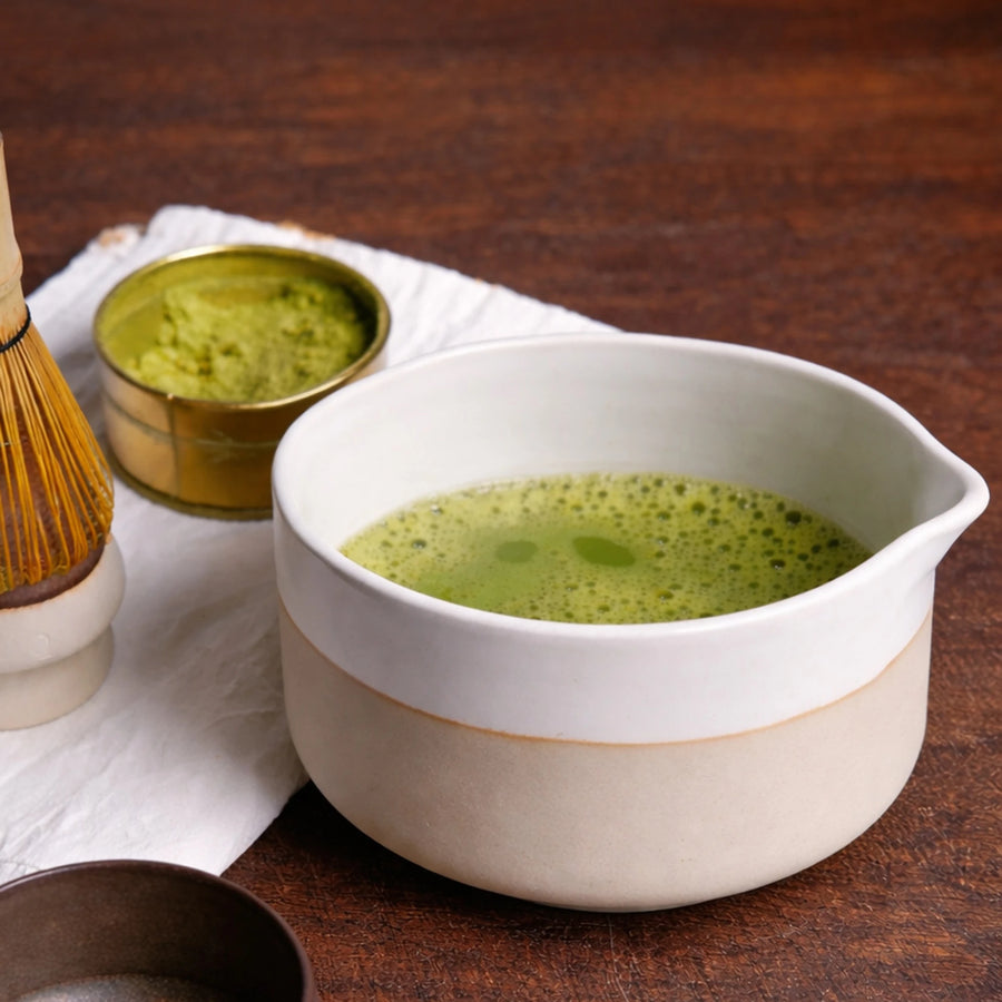 Beyaz Matcha Seti + 1 Fincan (600 ml + 200 ml)