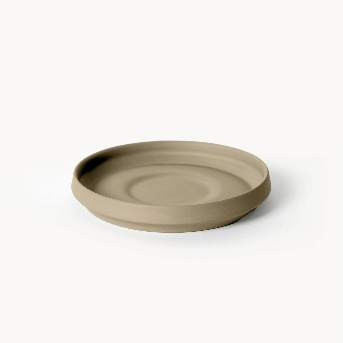 Lumière Beige Kupa Tabaklı – Limoges Fransız Porseleni, 300 ml - 6