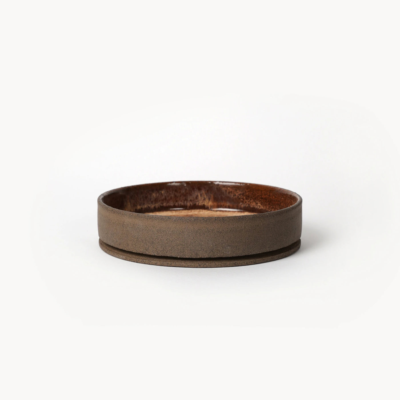Toffee Kahverengi Meze Tabağı – Stoneware, Ø13 cm