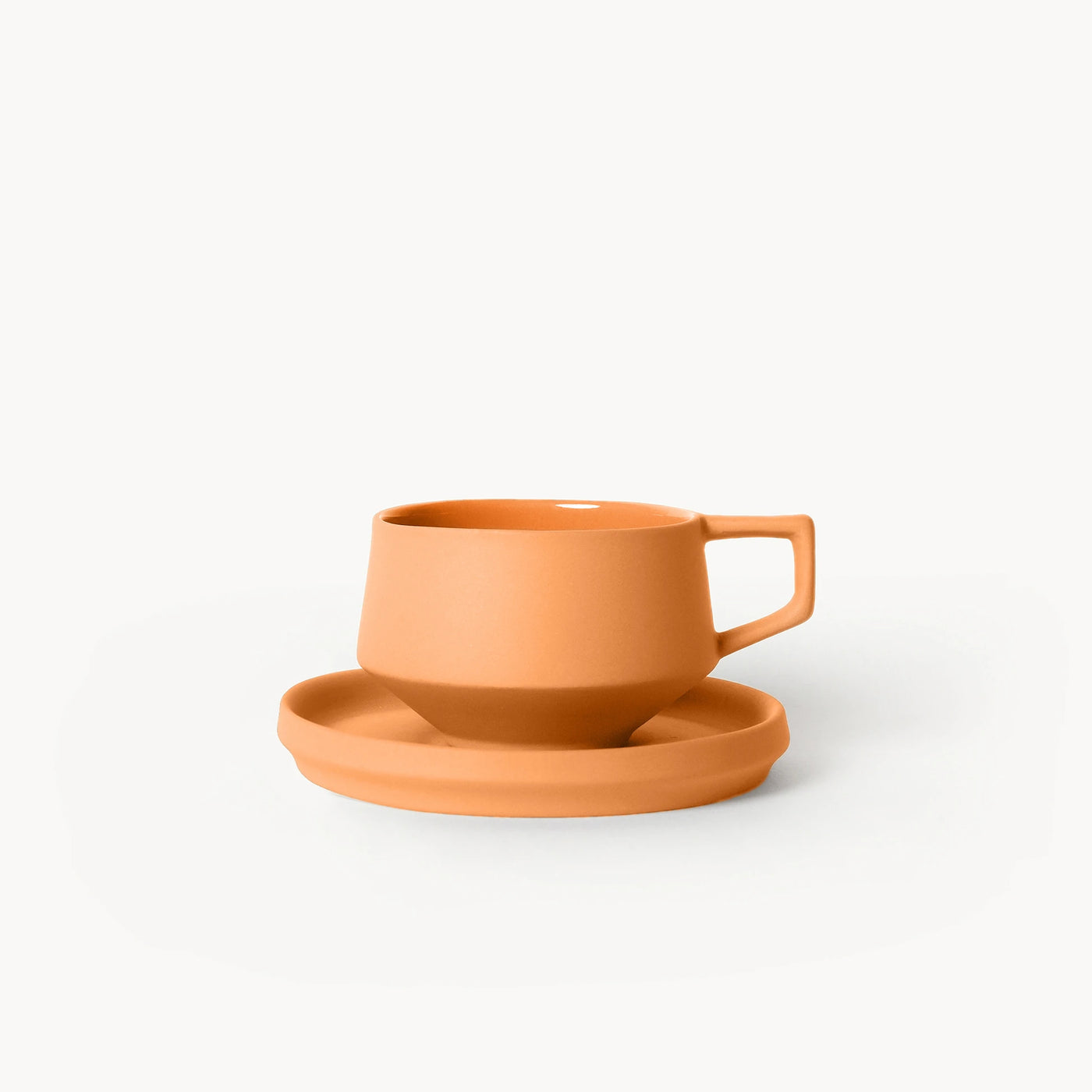 Lumière Orange Türk Kahvesi Fincanı – Limoges Fransız Porseleni, 70 ml - 3