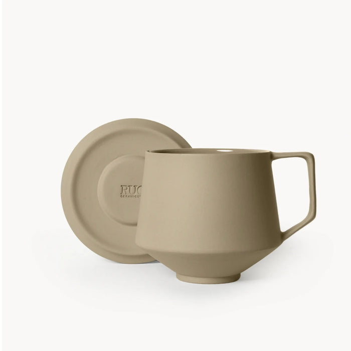 Lumière Beige Kupa, tabağıyla