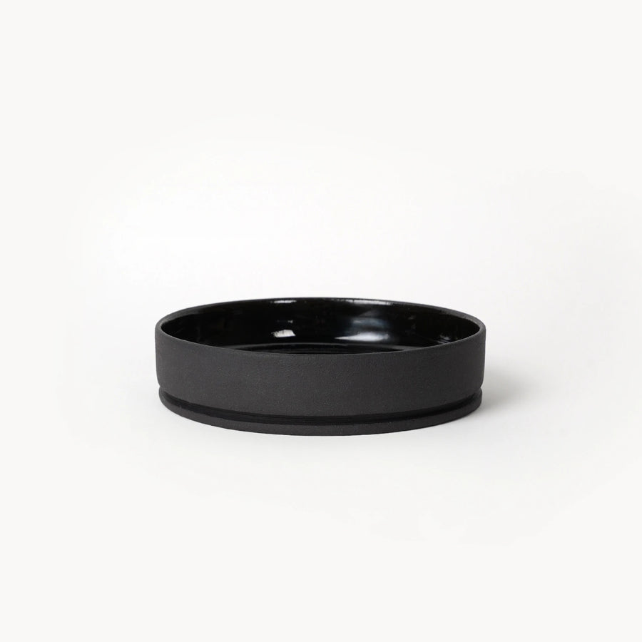 Toffee Siyah Meze Tabağı – Stoneware, Ø13 cm
