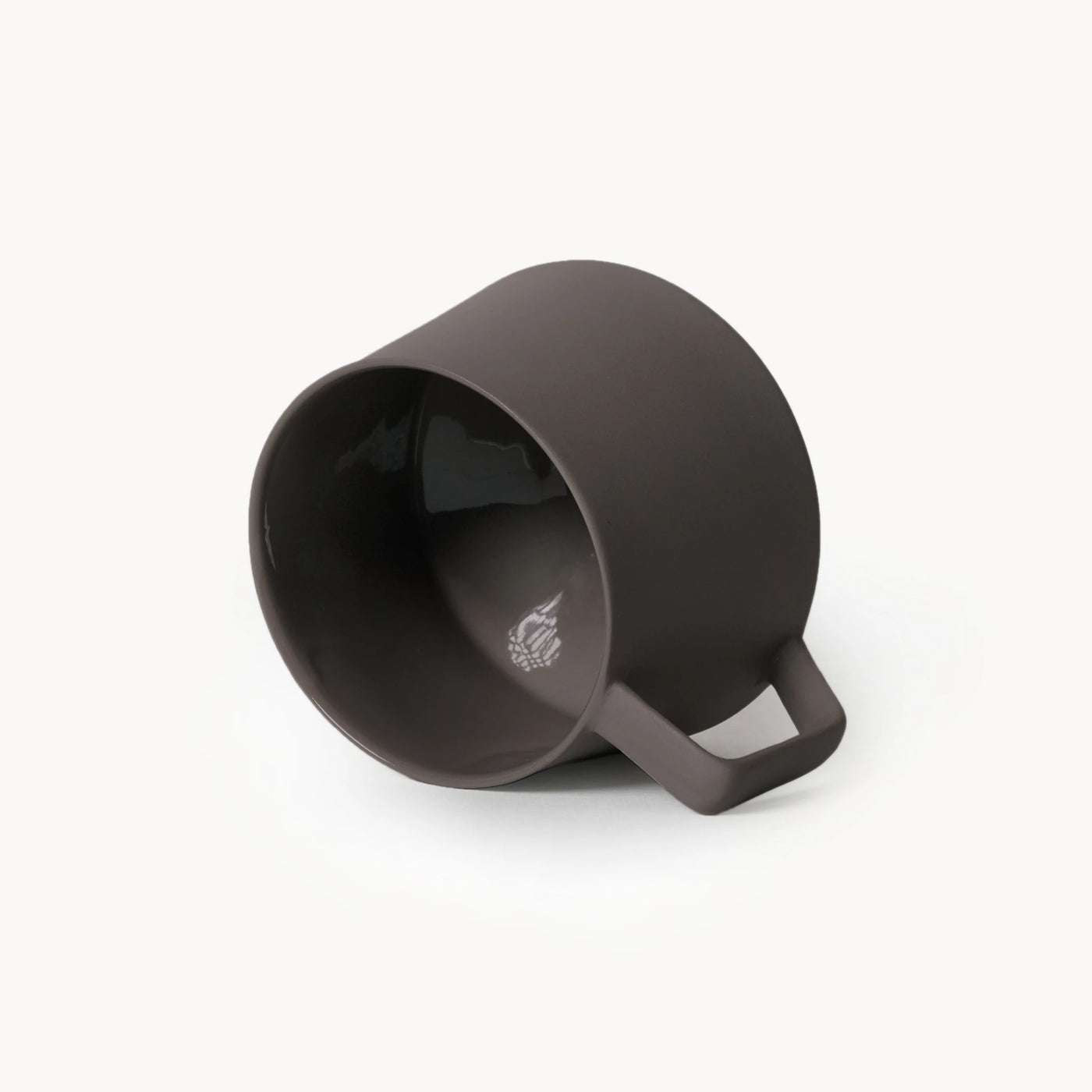 Lumière Dark Brown Kupa Tabaklı – Limoges Fransız Porseleni, 300 ml - 5