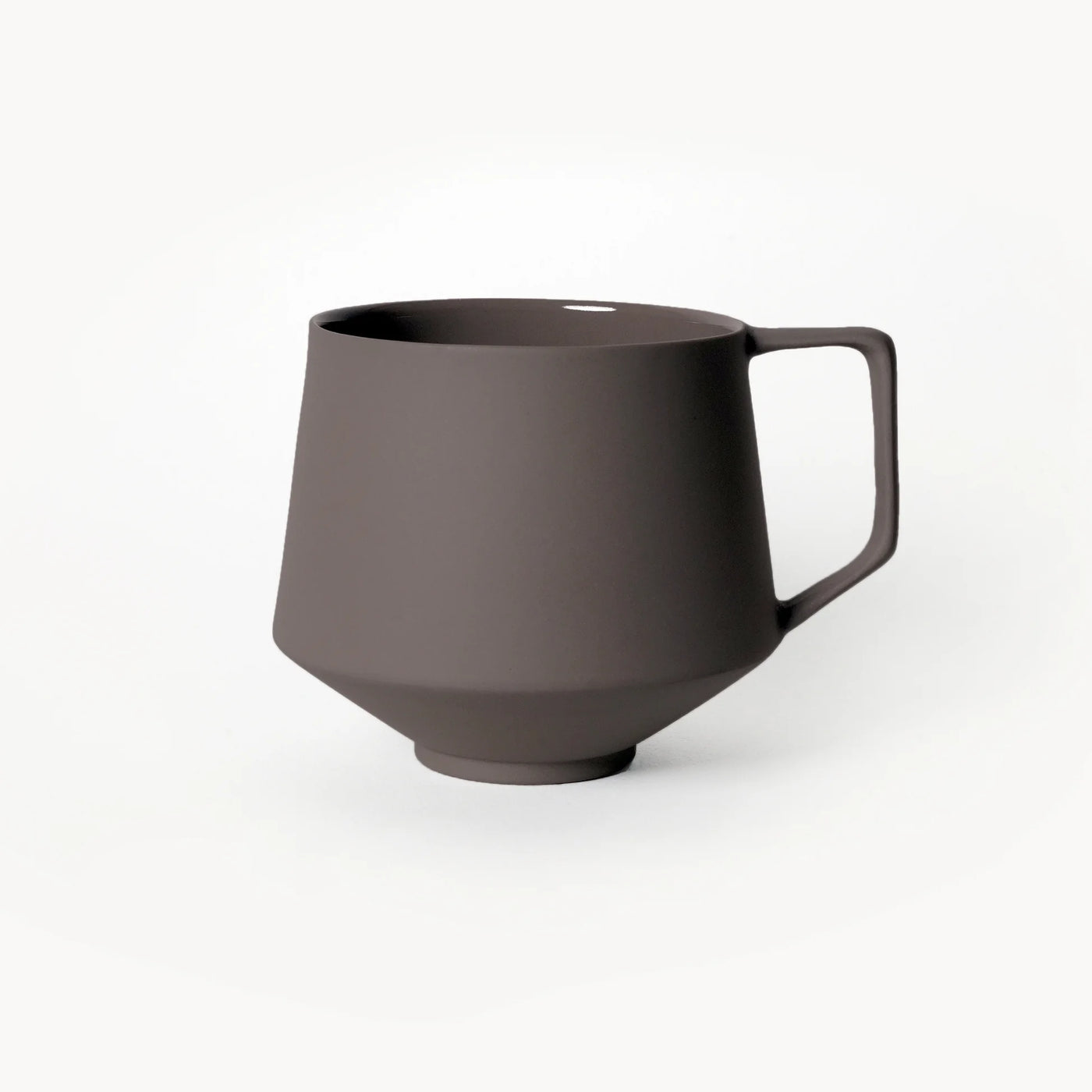 Lumière Dark Brown Kupa Tabaklı – Limoges Fransız Porseleni, 300 ml - 2