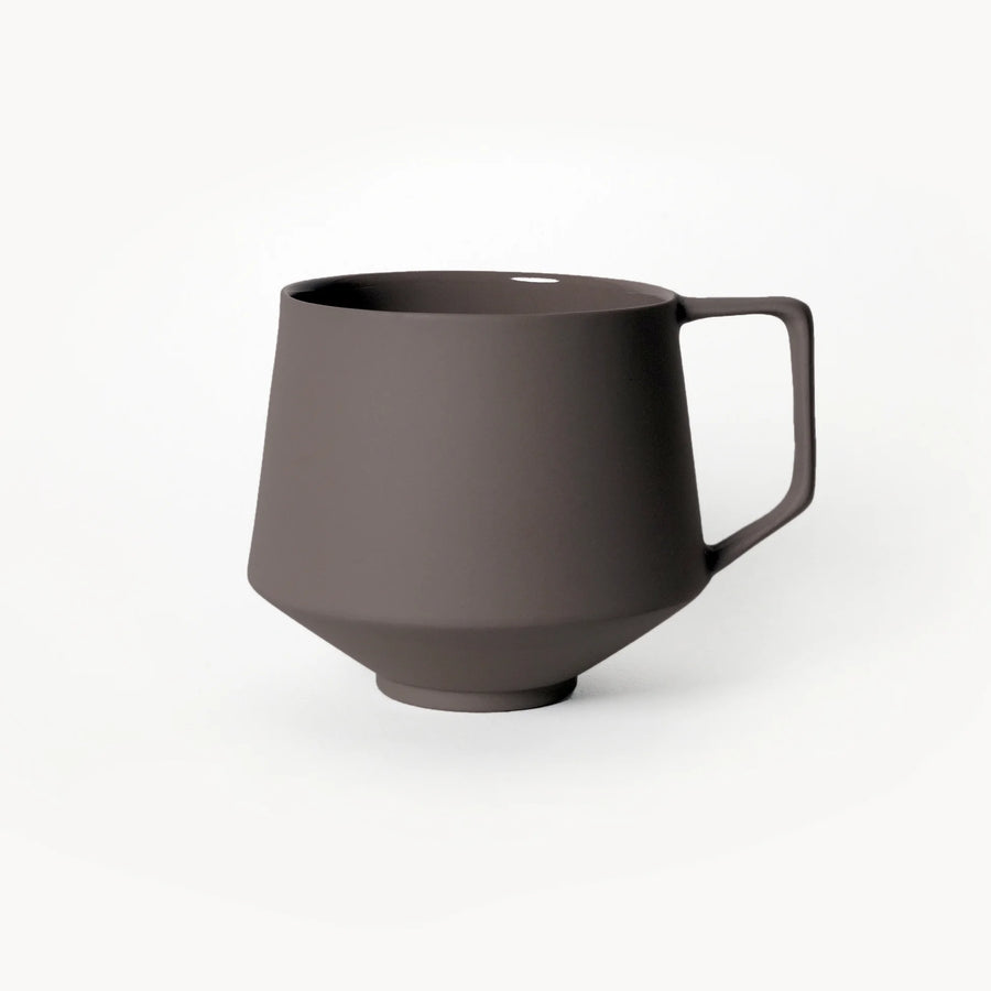 Lumière Dark Brown Kupa Tabaklı – Limoges Fransız Porseleni, 300 ml - 2