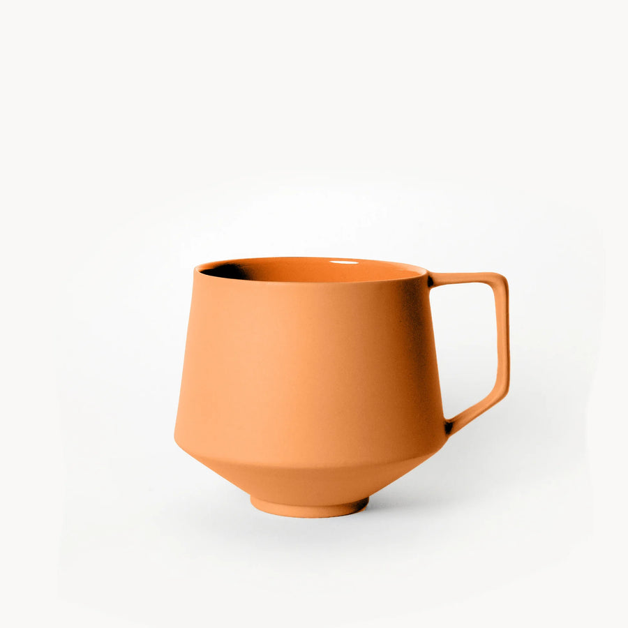 Lumière Orange Kupa Tabaklı – Limoges Fransız Porseleni, 300 ml - 2