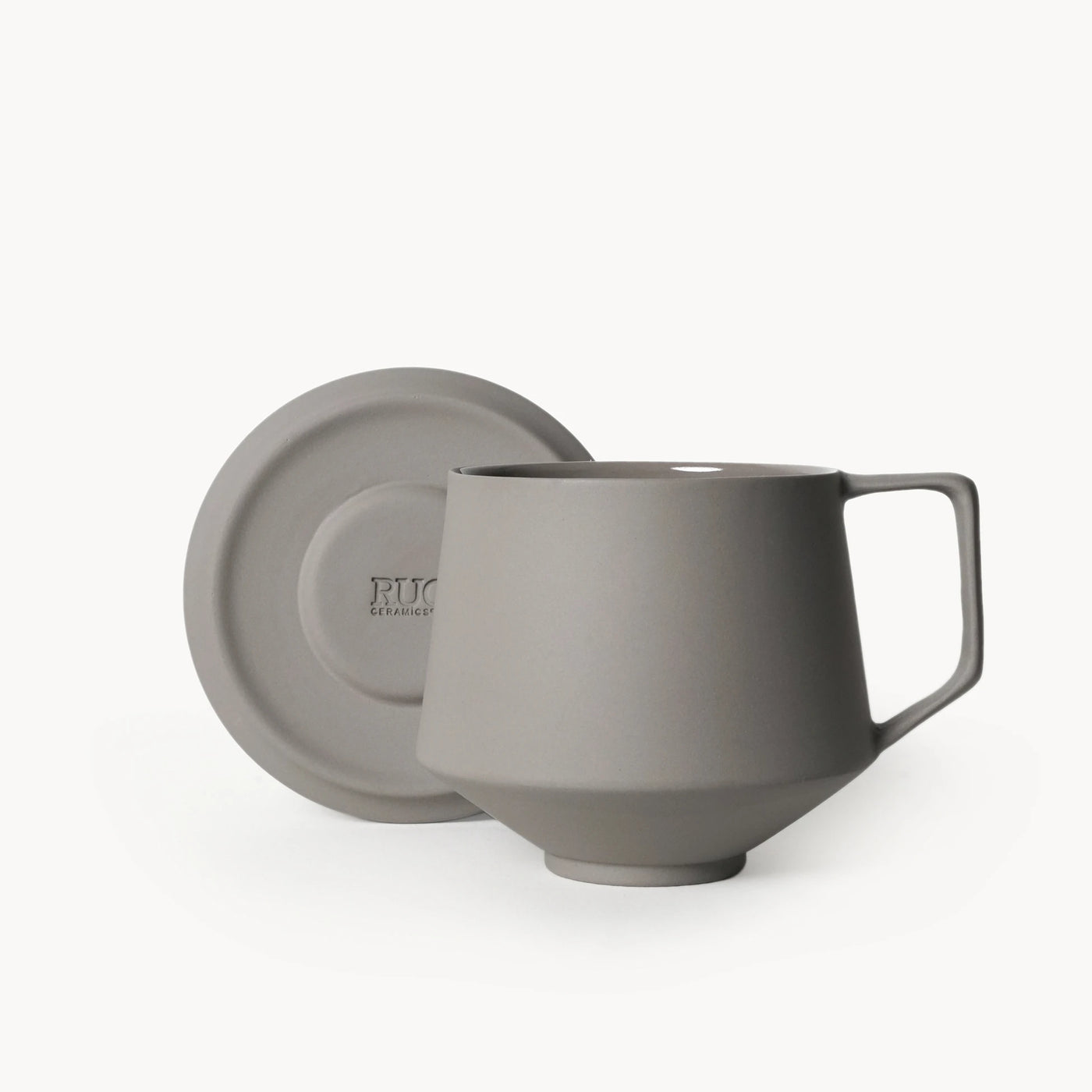 Lumière Grey Kupa – Limoges Fransız Porseleni, 300 ml