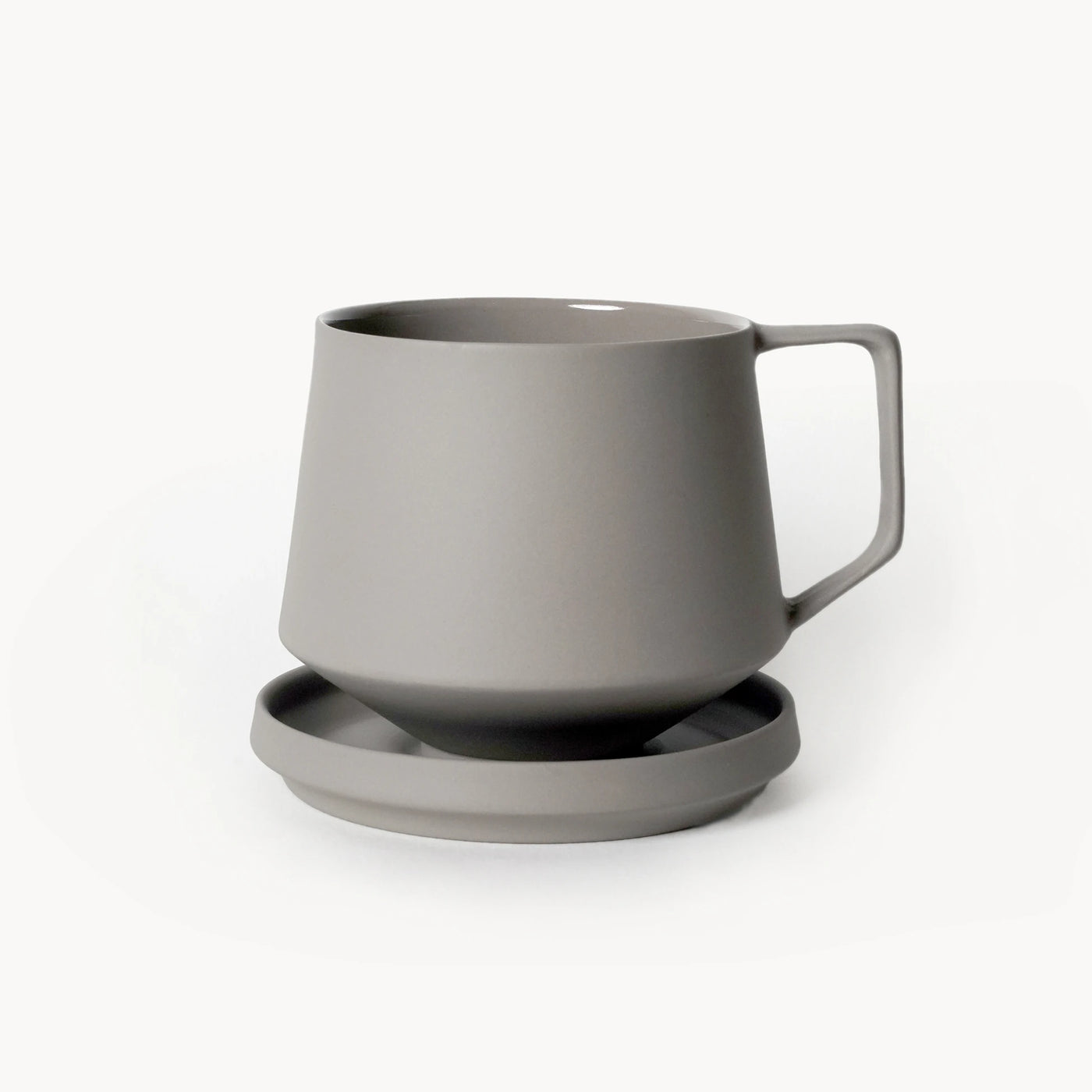 Lumière Grey Kupa – Limoges Fransız Porseleni, 300 ml - 3