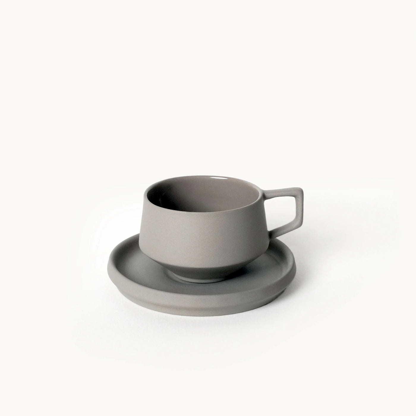 Lumière Grey Türk Kahvesi Fincanı – Limoges Fransız Porseleni, 70 ml - 2