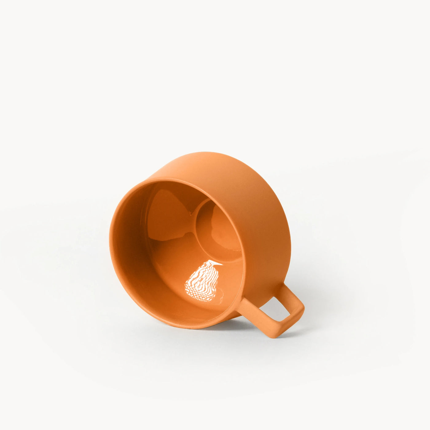 Lumière Orange Duble Türk Kahvesi Fincanı – Limoges Fransız Porseleni, 120 ml - 5