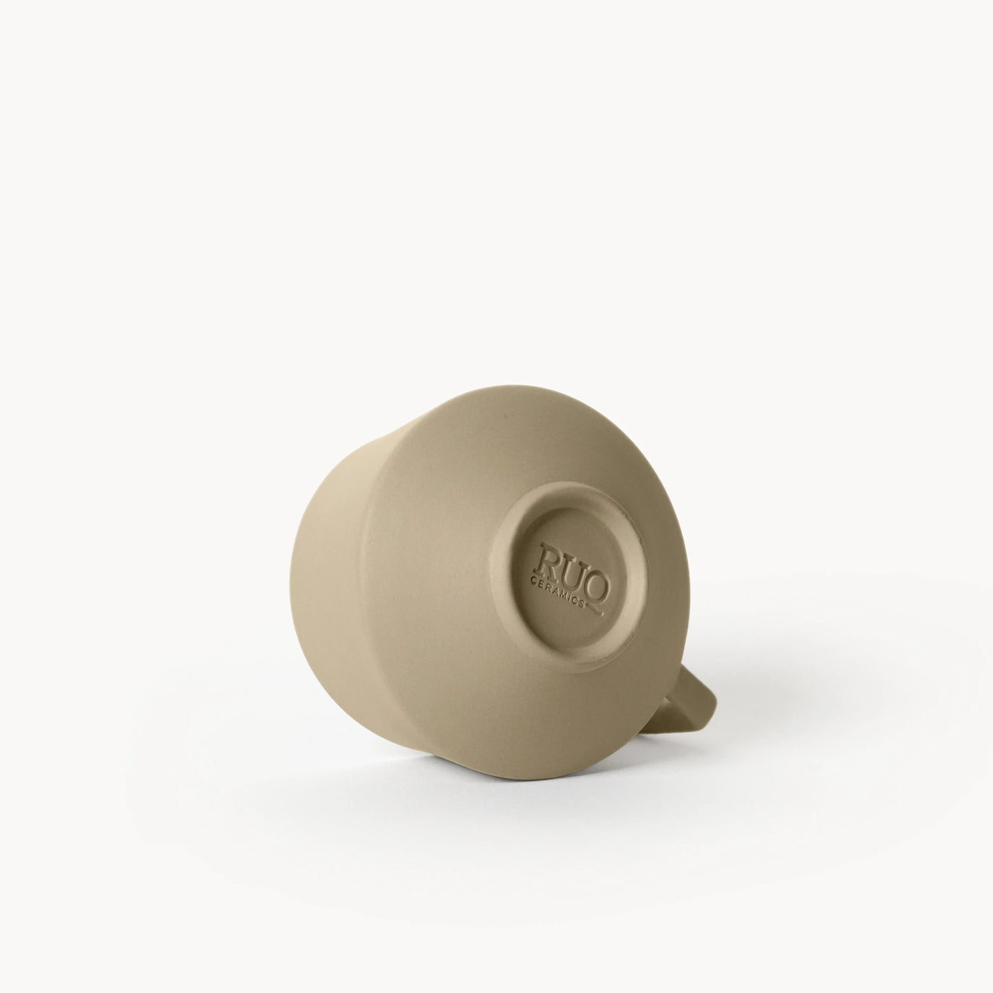 Lumière Beige Duble Türk Kahvesi Fincanı – Limoges Fransız Porseleni, 120 ml - 4