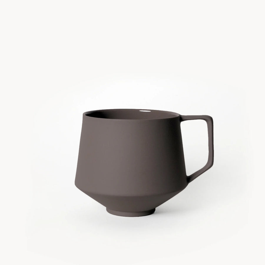 Lumière Dark Brown Kupa – Limoges Fransız Porseleni, 300 ml