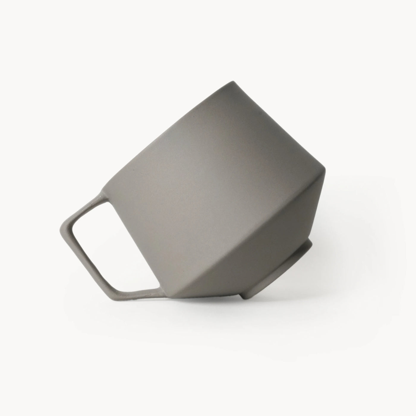 Lumière Grey Kupa Tabaksız – Limoges Fransız Porseleni, 300 ml - 4