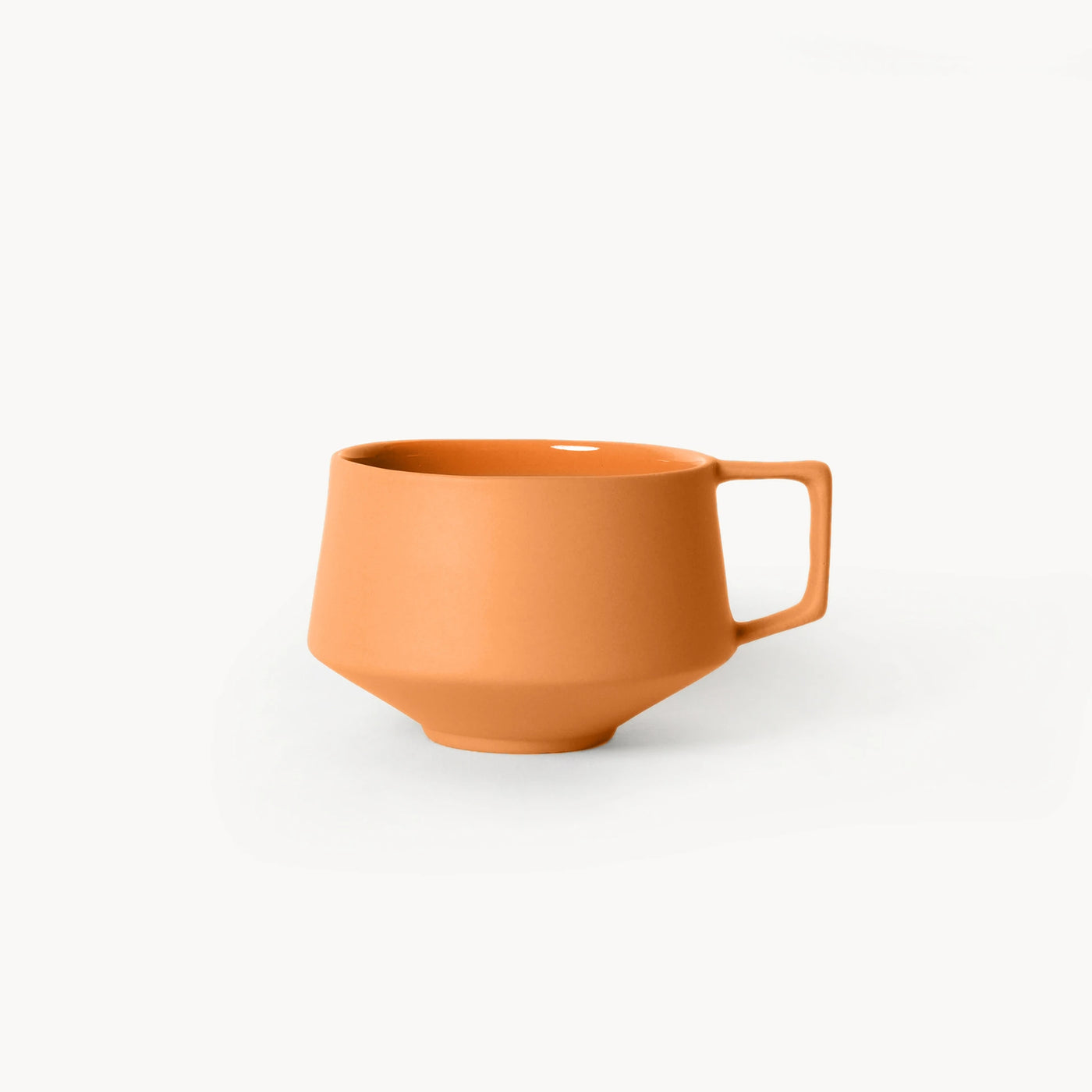 Lumière Orange Duble Türk Kahvesi Fincanı – Limoges Fransız Porseleni, 120 ml - 3