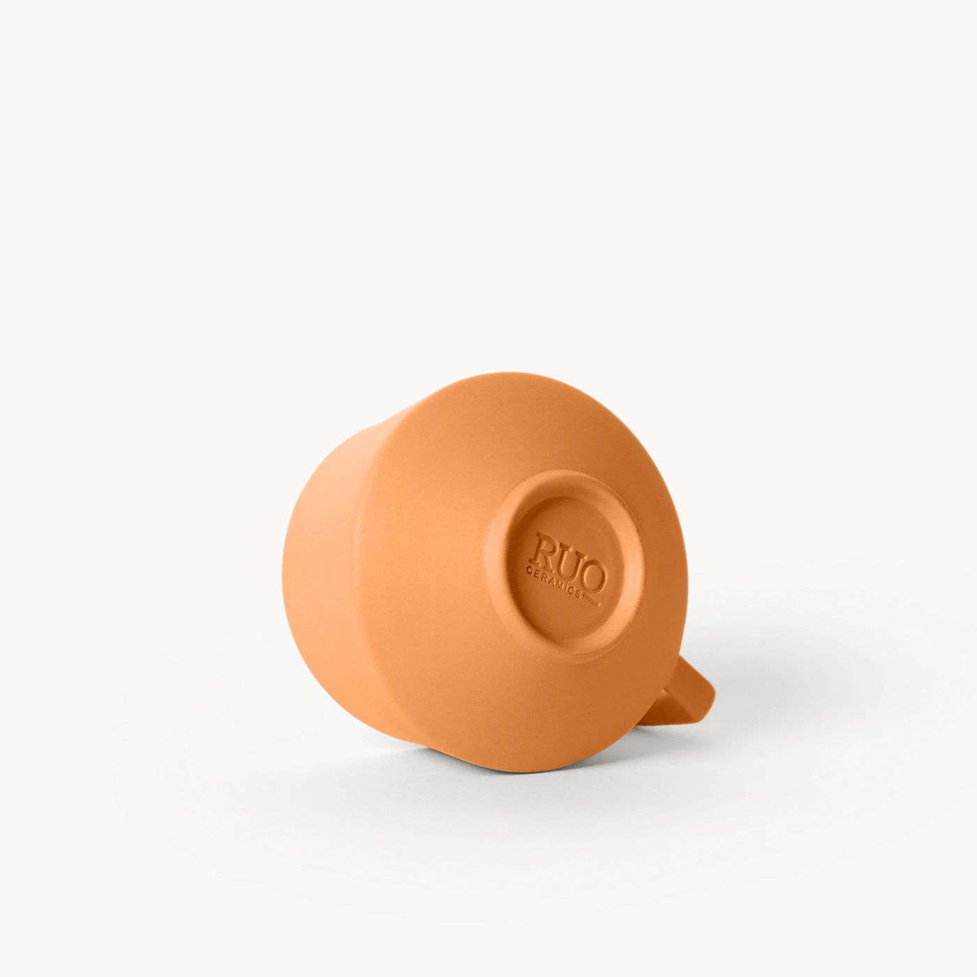 Lumière Orange Duble Türk Kahvesi Fincanı – Limoges Fransız Porseleni, 120 ml - 4