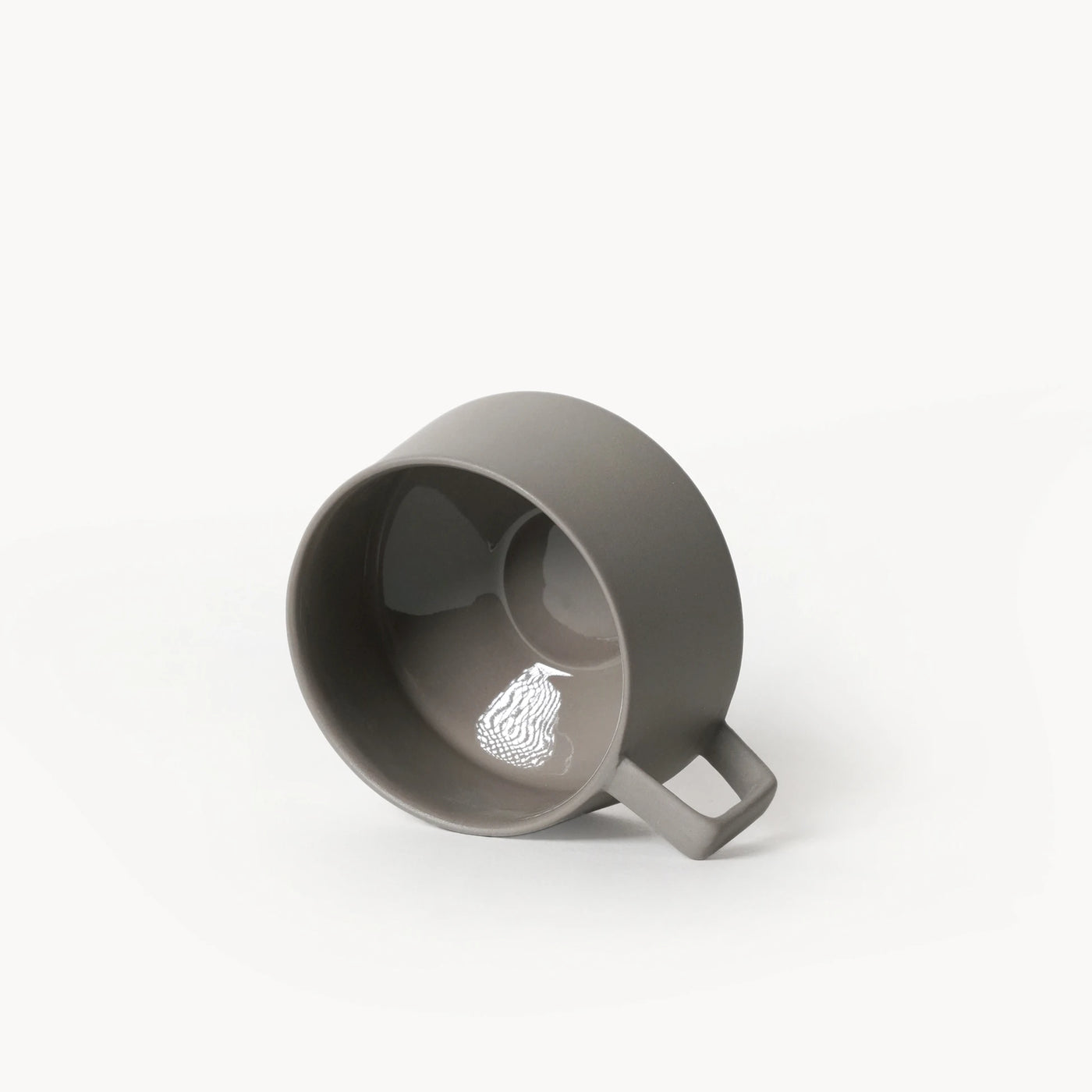Lumière Grey Duble Türk Kahvesi Fincanı – Limoges Fransız Porseleni, 120 ml - 6