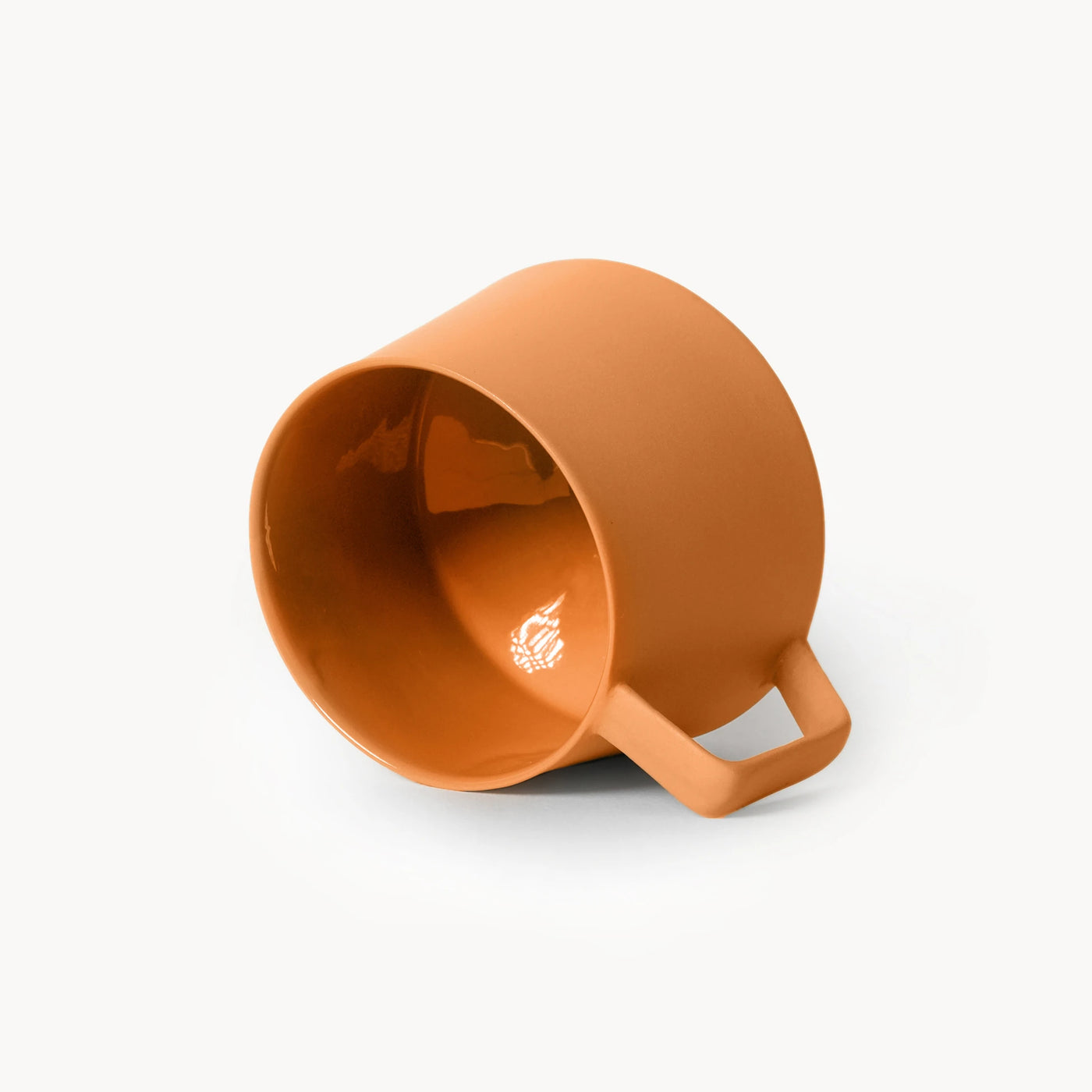 Lumière Orange Kupa Tabaklı – Limoges Fransız Porseleni, 300 ml - 5
